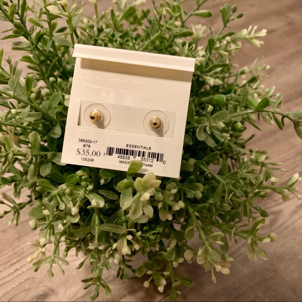 Tahari Rose Gold Removable Drop Earring - Picture 4 of 5